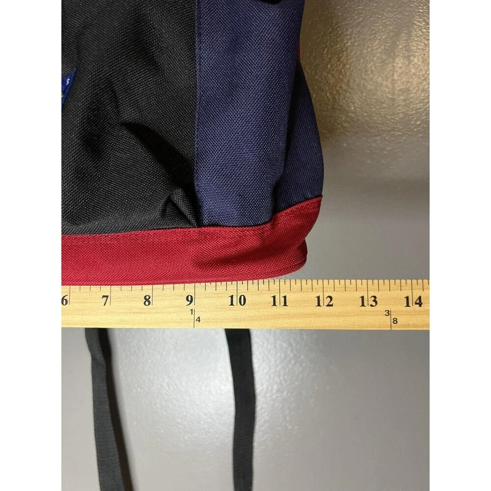 Vintage Access Sport Backpack Red Blue Black Drawstring Classic Daypack 90s Bag